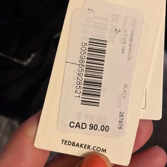 Ted baker Shavon v neck sleeveless top - Picture 6 of 9